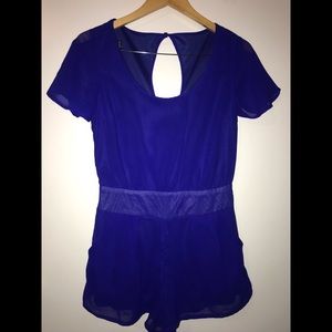 Charlotte Russe Royal Blue Romper